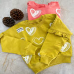 دورس دخترانه قلبی سبز زیتونی